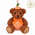 Autumn Pumpkin Teddy Bear Hanging Decorations – 11cm