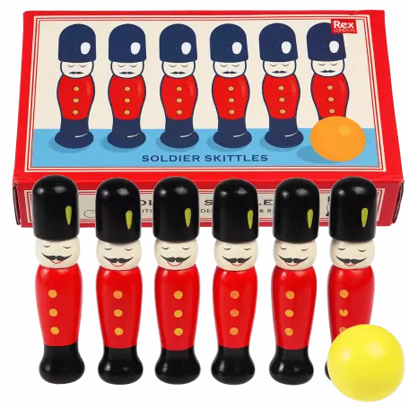 Soldier Skittles Wooden Toy