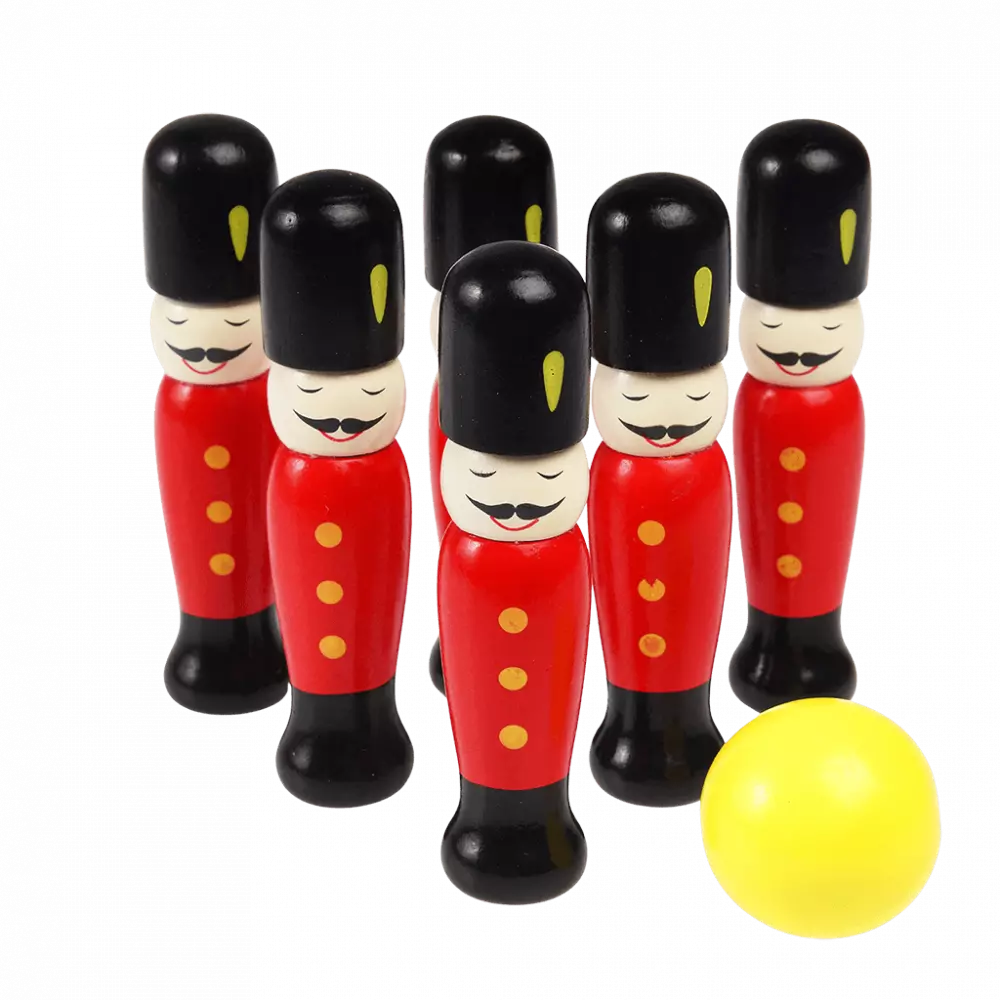 Soldier Skittles Wooden Toy