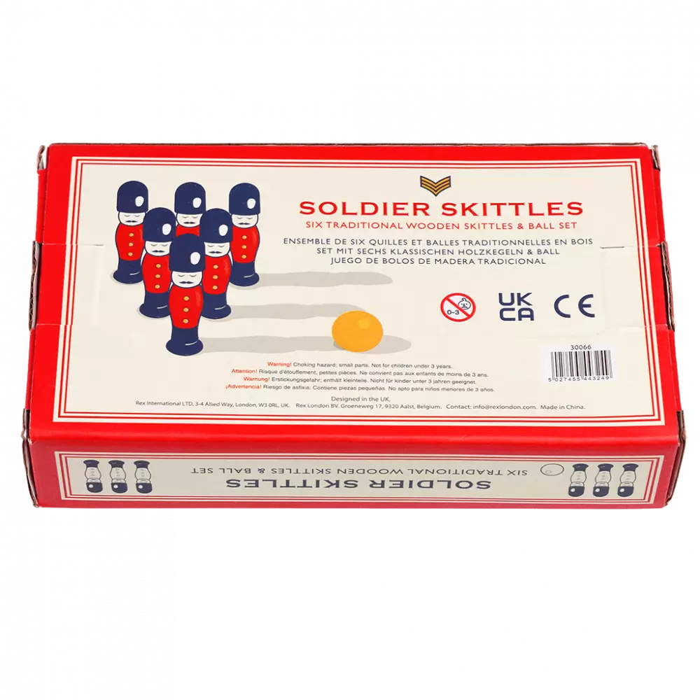 Soldier Skittles Wooden Toy