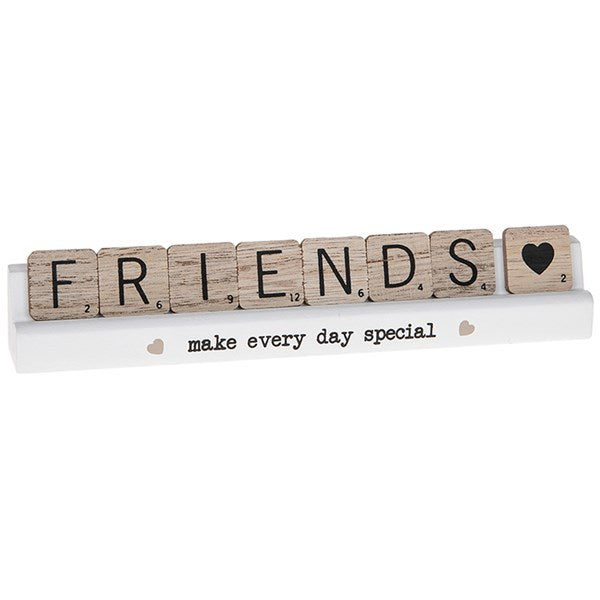 Scrabble Table Plaque - Friends