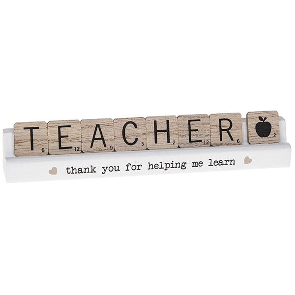 Scrabble Table Plaque - Teacher