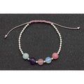 Gem Stone Woven Bracelet - Stress