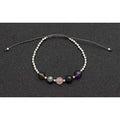 Gem Stone Woven Bracelet - Protection