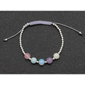 Gem Stone Woven Bracelet - Peace