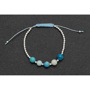 Gem Stone Woven Bracelet - Compassion