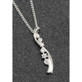 Sparkling Ripple Silver Plated Necklace
