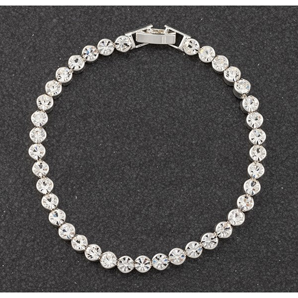 Silver Plated Tennis Bracelet