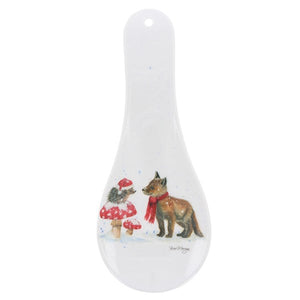 Bree Merryn Spoon Rest - Bristle & Brush Christmas Hedgehog & Fox