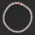 Rose Gold Plated Tennis Bracelet