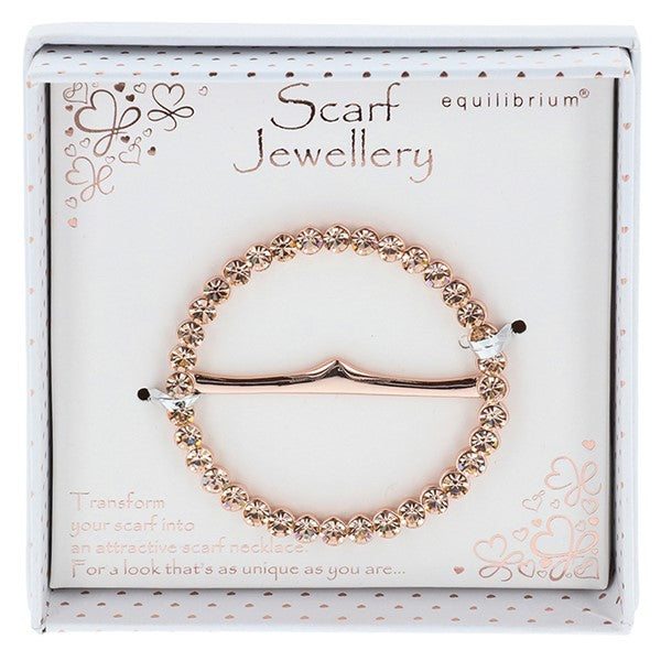 Scalf Ring - Sparkly Diamantes - Champagne