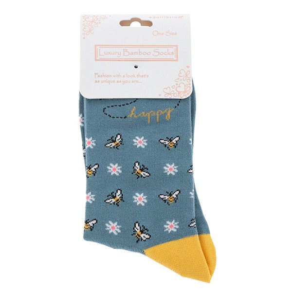 Bamboo Socks - Happy Bees