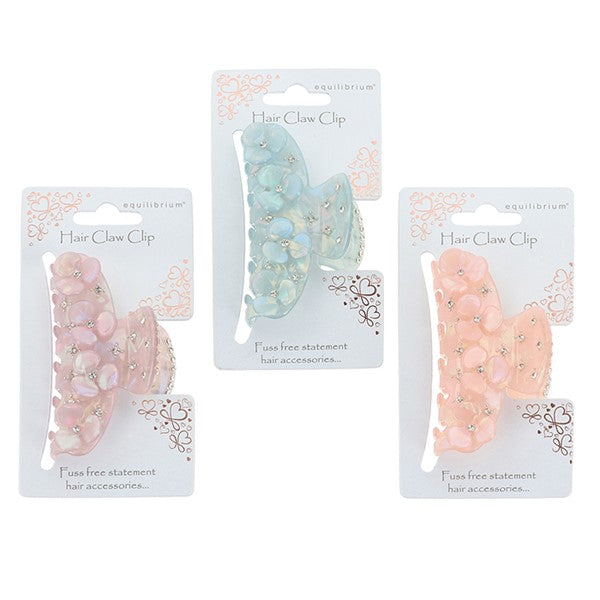 Pastel Flowers Hair Claws