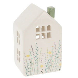 Meadow Flowers Ceramic House Tea Light Holders