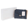 RFID Modern Buckle Purse - Small - Blue
