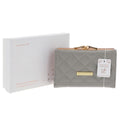 RFID Diamond Quilt Purse - Medium - Grey
