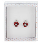 Equilibrium Silver Plated Poppy Sparkle Earrings