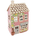 Village Pottery Flower Shop House T-Light Holder