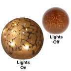 LED Ball Lamp - Battery Powered - Amber/Brown