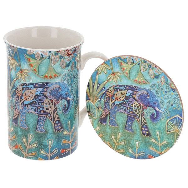 Penny Gaj Elephant Mug & Coaster