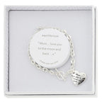 Silver Plated Mum Heart Bracelet