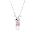 Girls Silver Plated Bunny Rabbit Necklace