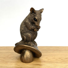 Load image into Gallery viewer, Bronze Mouse On Mushroom
