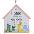 Happy Garden Hanging Plaque Home Is Where Our Garden Is