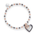 Mixed Metal Triple Heart Bracelet