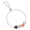 Mixed Metal Hearts Friendship Bracelet