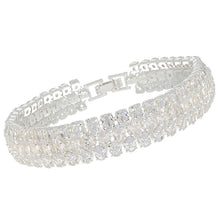 Load image into Gallery viewer, Bling Glam &amp; Glitz Silver Plated Bracelet
