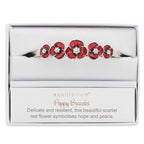 Equilibrium Silver Plated Poppy Chain Bangle