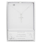 Elegant Silver Plated Cross Necklace