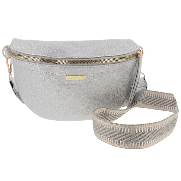 Cross Body Bum Bag - Silver