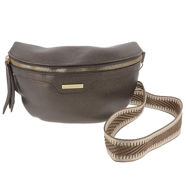 Cross Body Bum Bag - Bronze