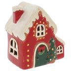 Village Pottery Christmas Fairy Light House Tealight Holder