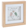 Best Friends Square Pebble Glass Plaque