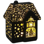 Bright Christmas LED House Black