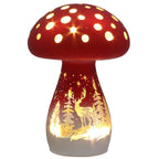 Magical Christmas LED Mushroom Small Red