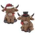 Festive Highland Cows - Candycane & Poinsettia