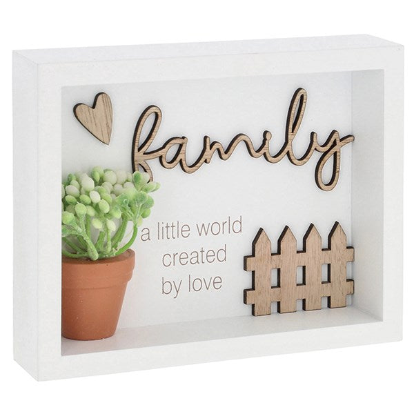 Planted With Love Family Wall Plaque