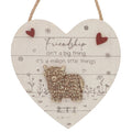 Highland Cow Hanging Heart Sign - Friendship