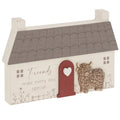 Highland Cow House Wooden Block - Friends
