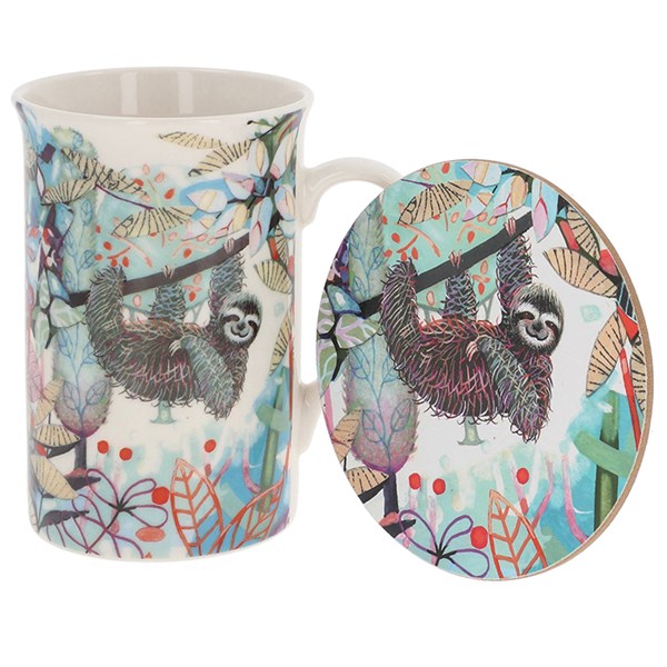Penny Gaj Sloth Mug & Coaster