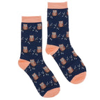 Ladies Bamboo Socks Gift Box - Owls