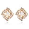 Moonstone Luxe Gold Plated Earrings