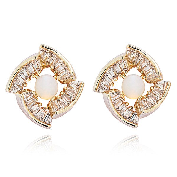 Moonstone Luxe Gold Plated Earrings