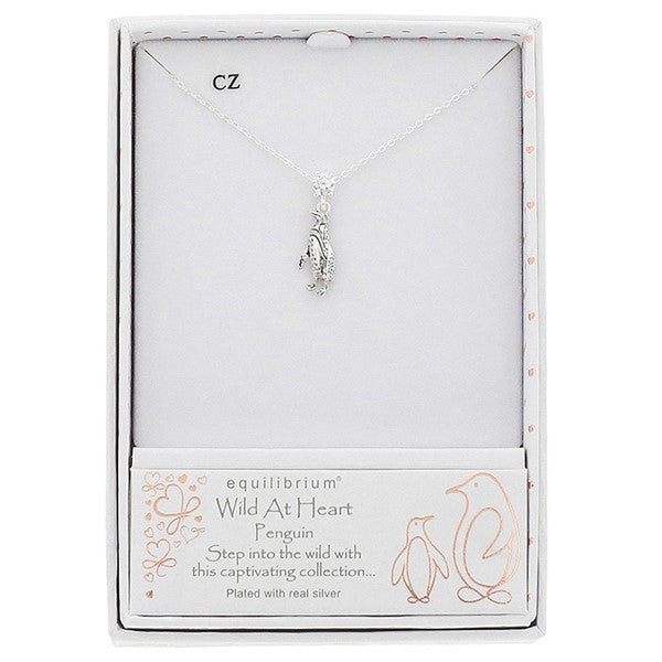 Wild At Heart Pengiun Silver Plated Necklace
