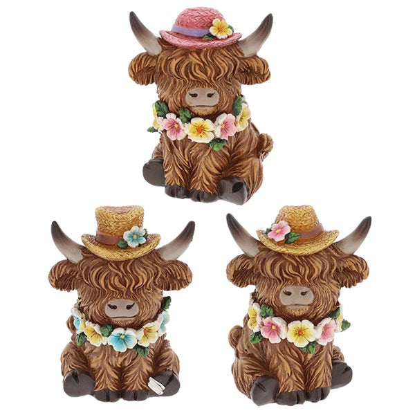 Garden Bloom Highland Cows