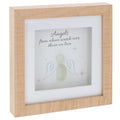 Angel Love Square Pebble Glass Plaque